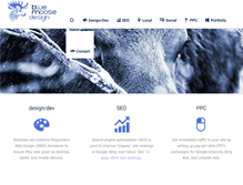 Tablet Screenshot of bluemoosedesign.com